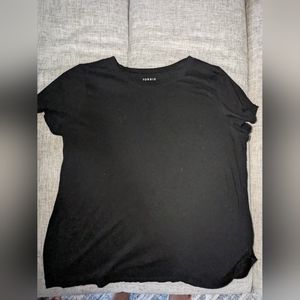TORRID Plain Black Classic Tee Size 1